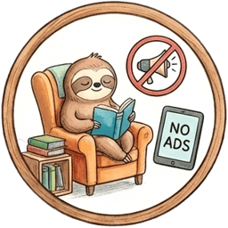 A calm, safe space with no feeds or tracking A peaceful reading nook free from distractions